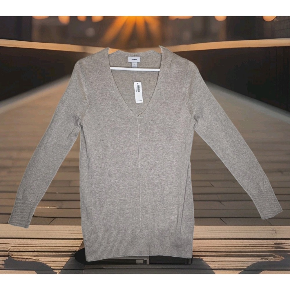 Old Navy Lightweight Pullover Sweater Tunic Oversized Oatmeal Color SZ: SM NWT